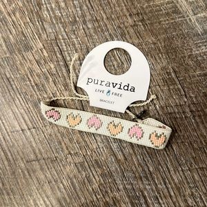 Pura Vida Woven Heart Bracelet